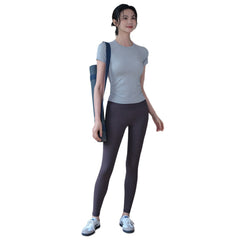 Lightweight, Breathable, Nude, Slim, Slim, Fitness short sleeves