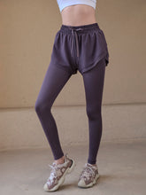 Fake Two-Piece High Waist Pants