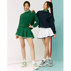 Collegiate style comfortable sports anti-light fitness skirt