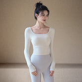 Padded Slim Fit Yoga Top