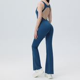 Casual cut-out backless running one-piece yoga suit