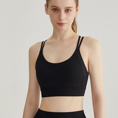 Cross back yoga tank top