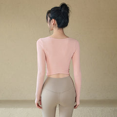 Breathable Long Sleeve Fitness Top