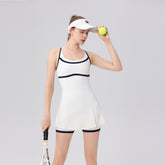 Contrasting casual anti-shine badminton tennis dress