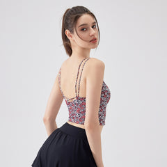 Little daisy shockproof running sports fitness beautiful back bra