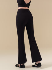 Autumn and winter high-elastic lycra sports cloud-sensing yoga bell-bottoms