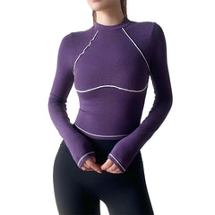 Autumn and winter tight training stretch running sports long sleeves