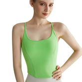 Thin strap fixed cup bra