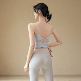 Beautiful back shockproof cooling gather bra