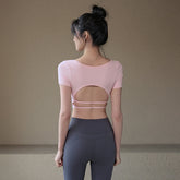 Sexy Back Short Sleeve With Pads