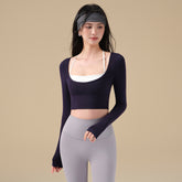 New Contrast Sports Top with Chest Pad