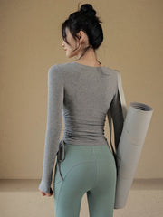 Tight quick-drying yoga long sleeves