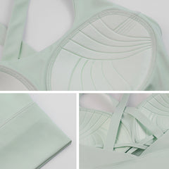 Cross beauty strap chest pad sports vest