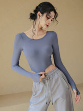 Short quick-drying yoga long sleeve t-shirt