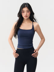 Thin strap I-shaped back shockproof vest