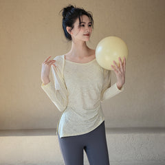 Jacquard Slim Fit Long Sleeve Tee