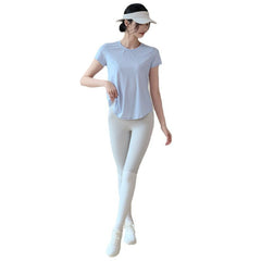 Loose, Casual, Breathable, Thin wear over sports and fitness tops with short sleeves
