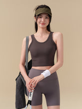Ribbed back sports fitness vest