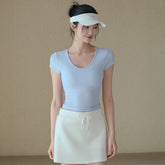 Simple, Slimming, Running, Sports, Training, Fitness T-shirt, Short sleeves