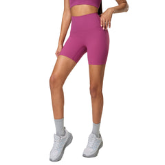 No embarrassment line peach buttocks tight nude running shorts three-point pants