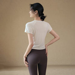 Slimming short-sleeved T-shirt