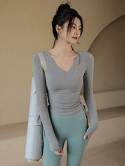Tight quick-drying yoga long sleeves