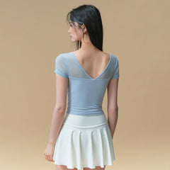 Mesh is comfortable, Breathable, Professional, Running, Fitness, And short sleeves