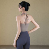 High-quality all-in-one running fitness halterneck beautiful back bra