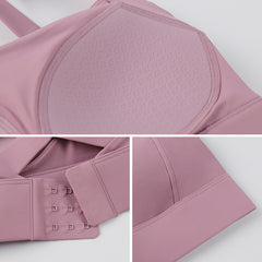 Integrated fixed cup sports bra