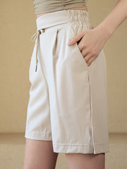 Loose high-waisted cropped pants