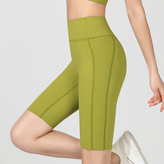 Tight hip lift and abdominal fitness crop pants