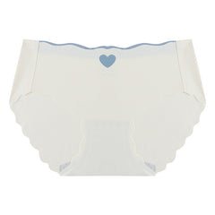 Cotton mid-rise seamless ice silk briefs