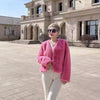 Trendy Open Front Faux Fur Solid Glamorous Warm Coat