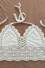 Crochet Halter Bikini Top