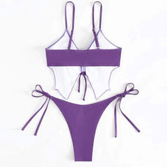 Cute Butterfly Tie String Bralette Brazilian Two Piece Bikini