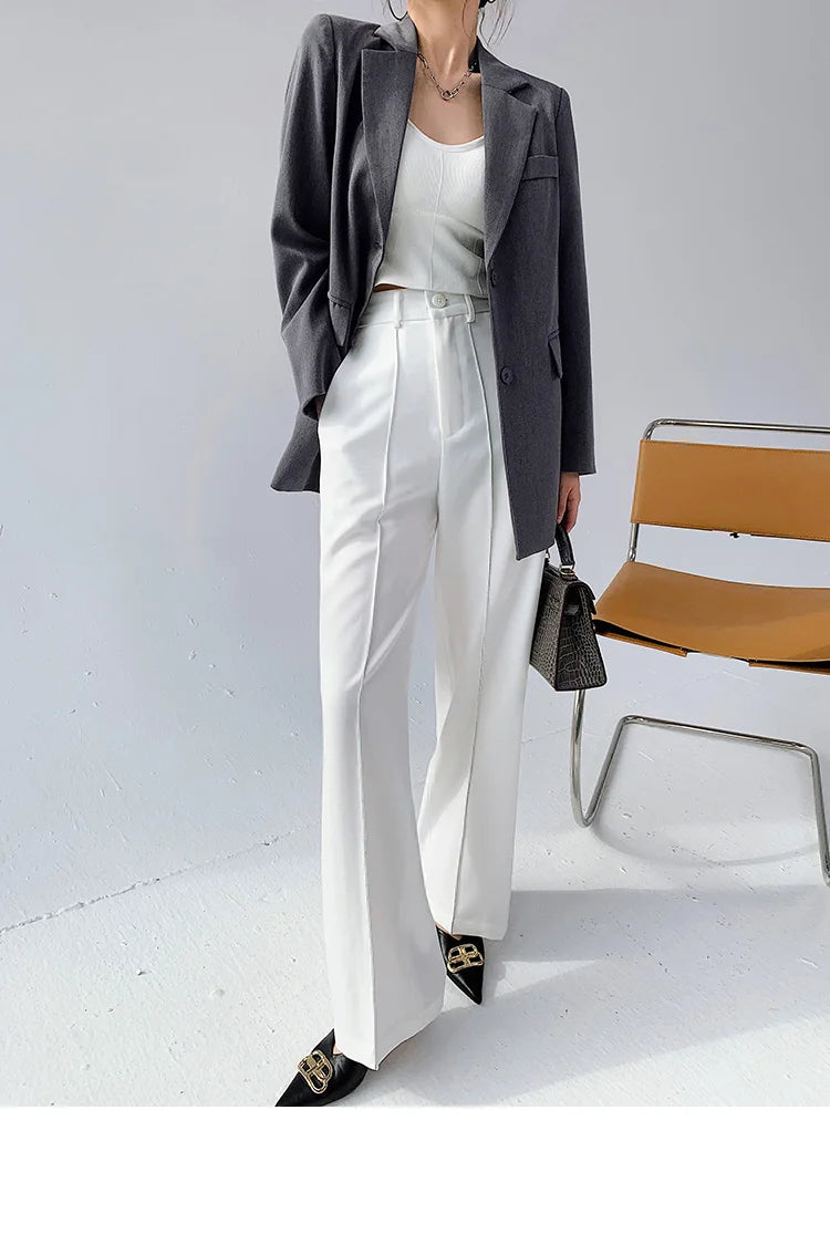 Formal Tide Designer Notched Long Sleeve Button Blazer