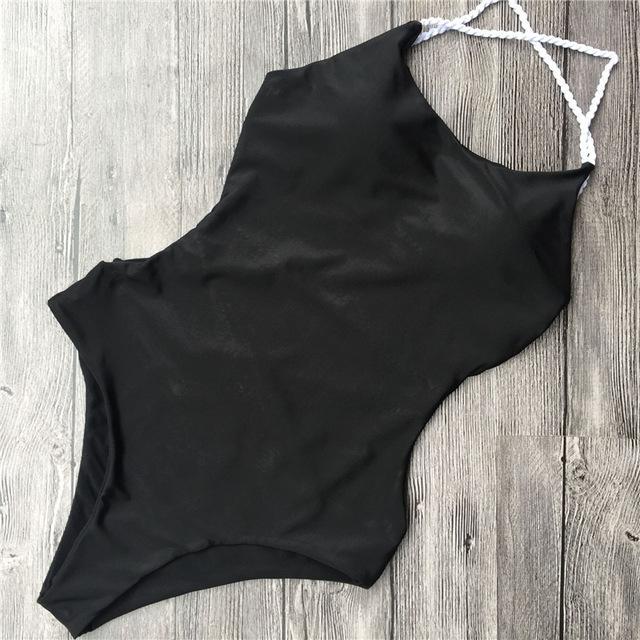 Halter Bandage One Piece Swimsuit