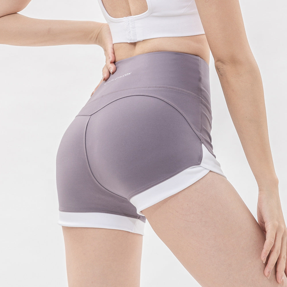 Sexy tummy tucking sports running and cycling three-point pants
