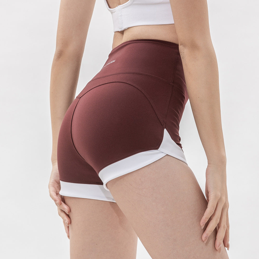 Sexy tummy tucking sports running and cycling three-point pants