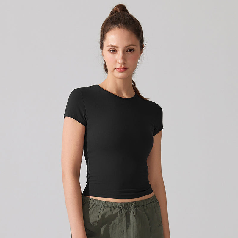 Quick-drying, Slim-fitting, Breathable short sleeves