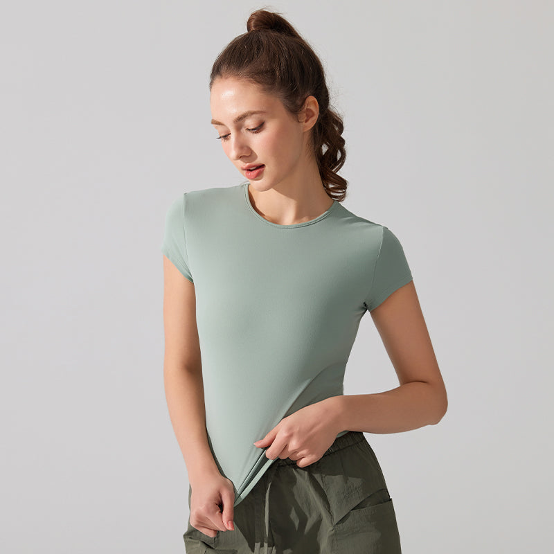 Quick-drying, Slim-fitting, Breathable short sleeves