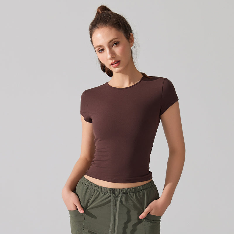 Quick-drying, Slim-fitting, Breathable short sleeves