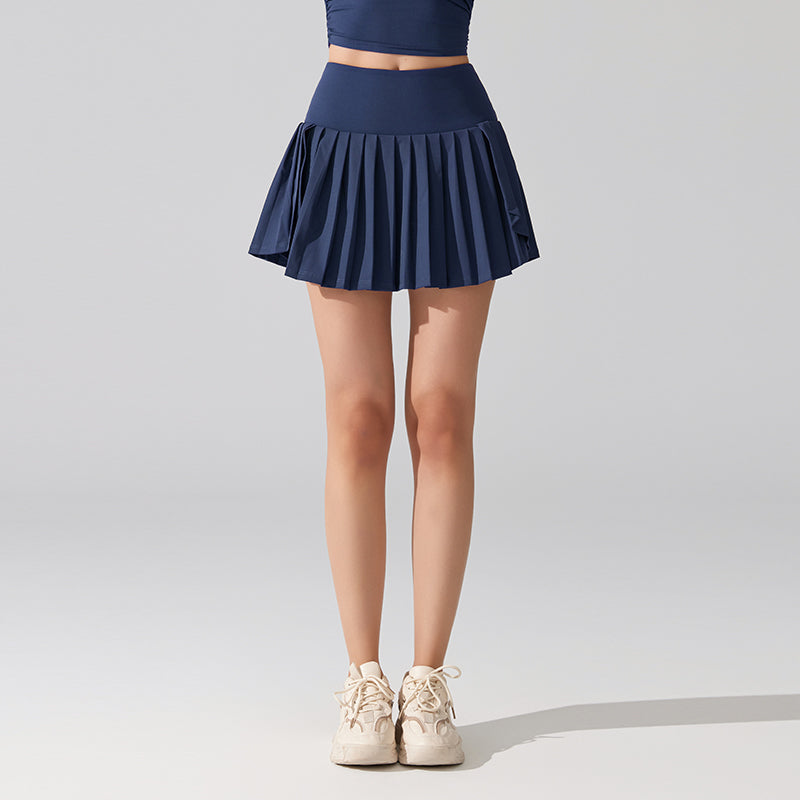 Breathable A Line Pleated Tennis Skirt With Liner Anti Exposure Sports Skort Golf Mini Skirt