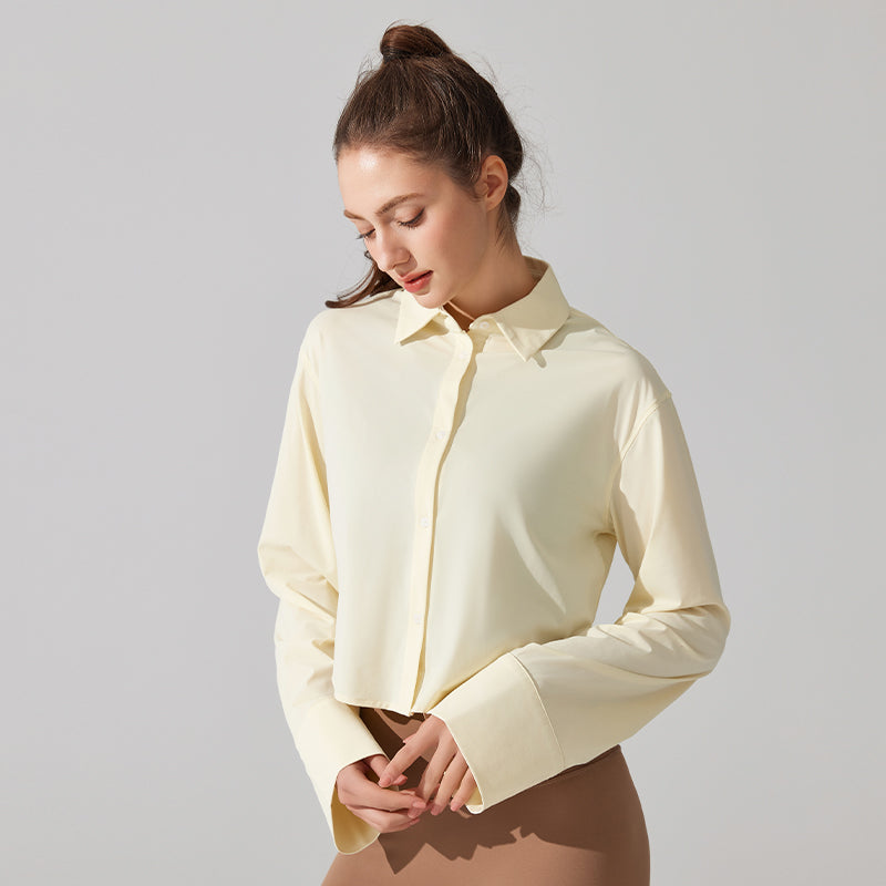 Quick-drying and versatile long-sleeved smock
