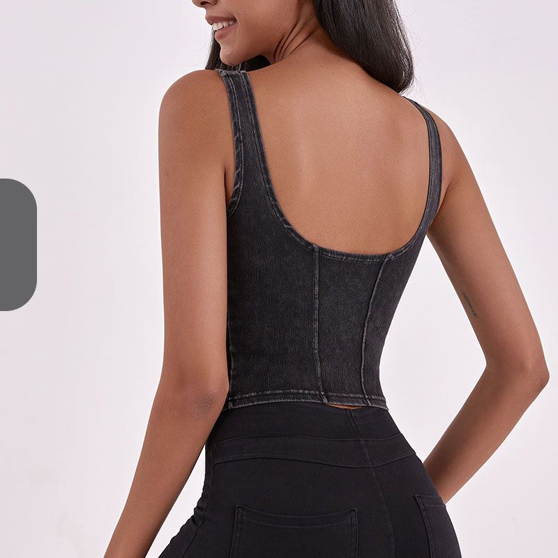 Imitation denim stretch skinny back