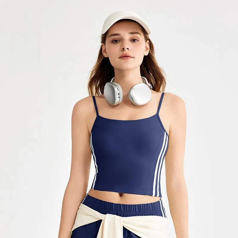 Cool slim slim slim with chest pad beautiful back suspender bra