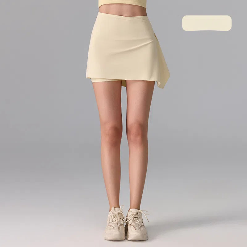 Fashionable personality, Hip covering, Anti-embarrassment, Layered sports fitness culottes
