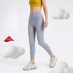 Nude peach buttocks dance training stretch tight sports tight cropped pants