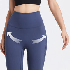 Nude peach buttocks dance training stretch tight sports tight cropped pants