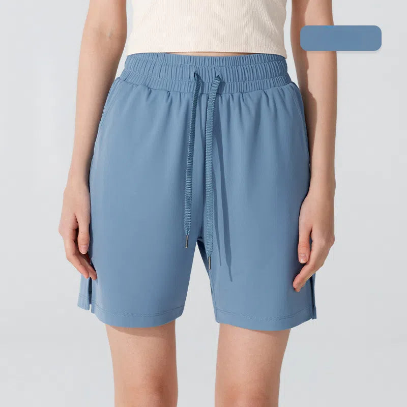 Loose casual drawstring waist cinched fitness quick-dry running shorts